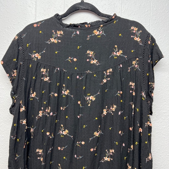 Buffalo Womens Top 2X Floral Cottagecore Gardencore Fairy Relaxed Flowy Garden - Picture 7 of 11